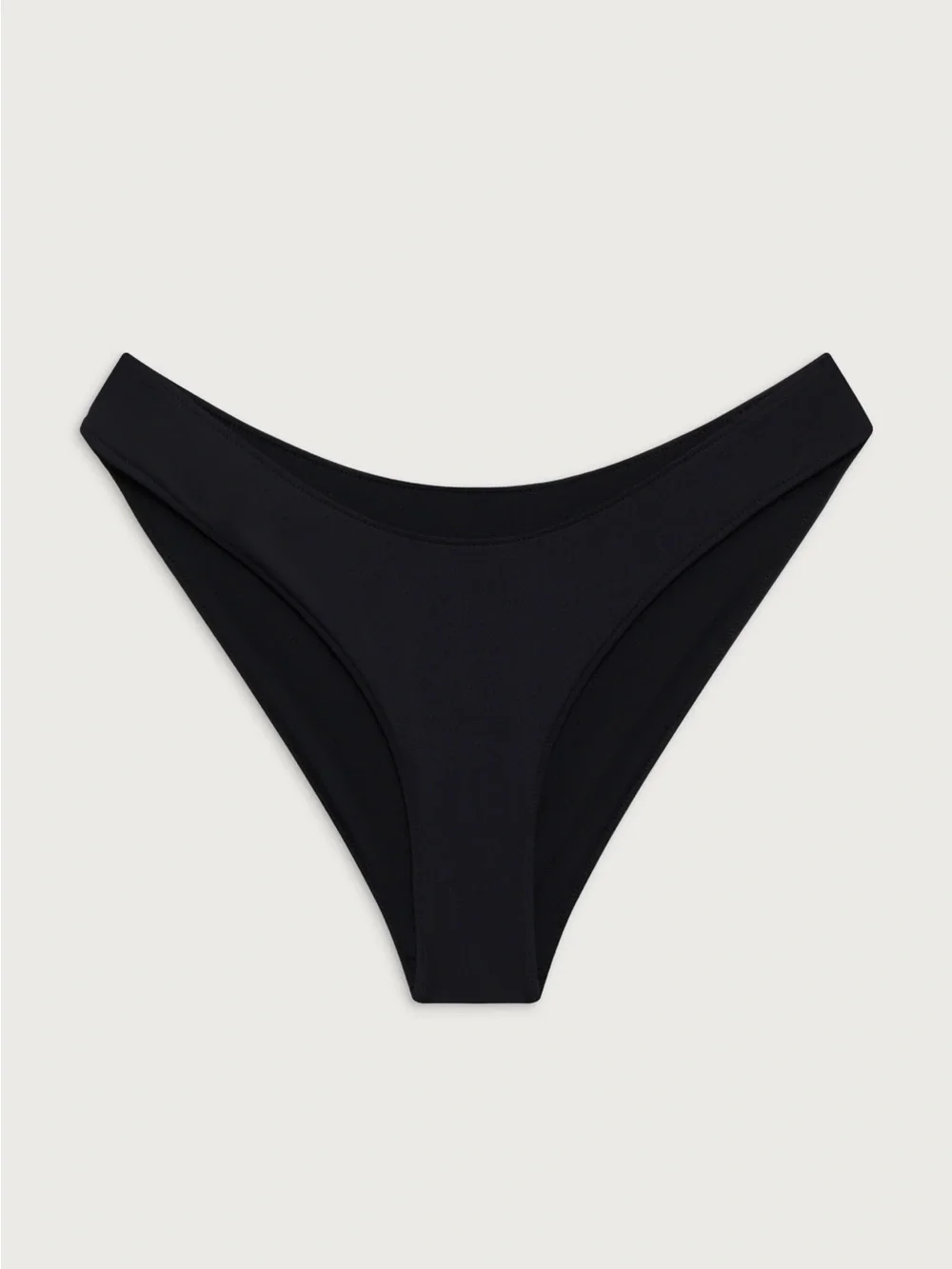 Frankie's Bikinis Black Catalina Full Coverage Bikini Bottom